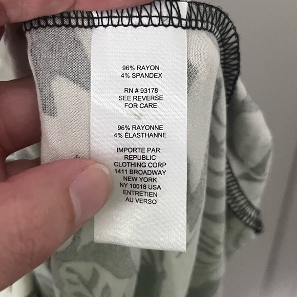 Tahari Mini Dress Black & White Floral 1X Plus Size - Picture 10 of 11